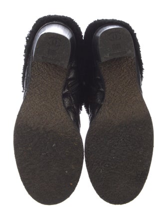 Chanel 2014 Interlocking CC Logo Boots