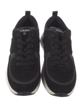 Chanel Interlocking CC Logo Mesh Athletic Sneakers