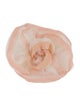 Chanel Silk & Feather Camellia Brooch