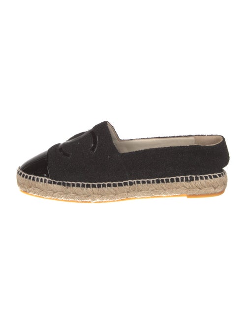 Chanel Interlocking CC Logo Tweed Espadrilles