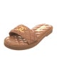 Chanel Interlocking CC Logo Leather Slides