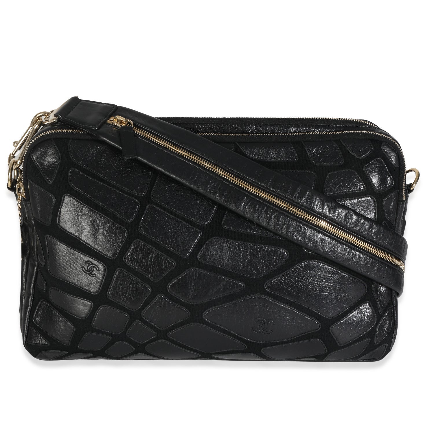 Chanel Leather Jersey Scales Camera Case