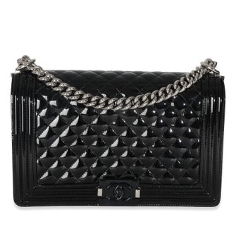 Chanel Patent New Medium Boy Bag