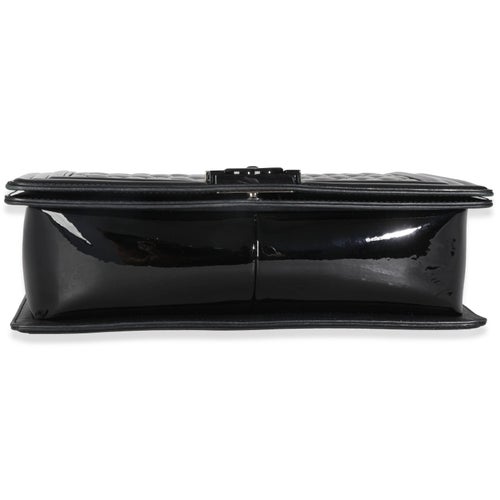 Chanel Patent New Medium Boy Bag