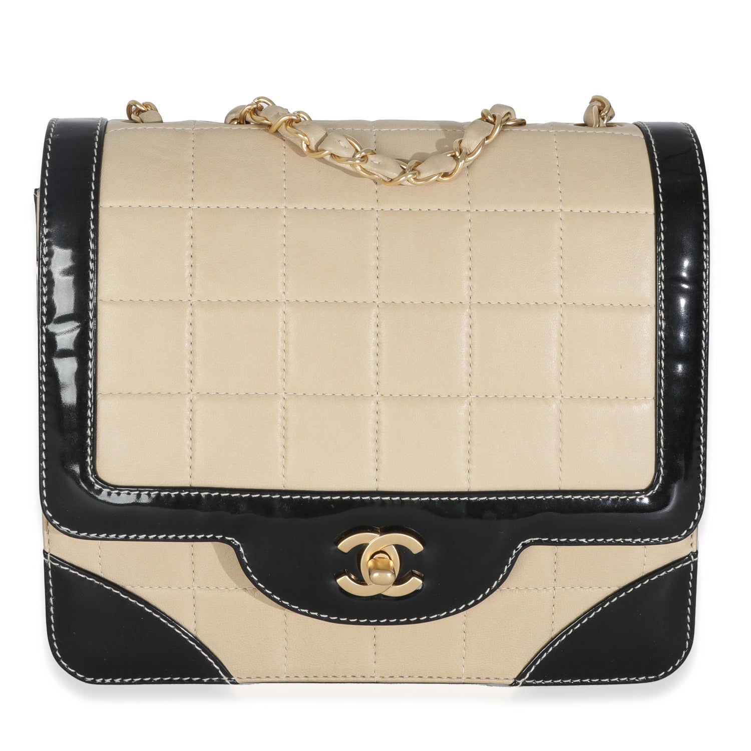 Chanel Bicolor Chocolate Bar Flap Bag