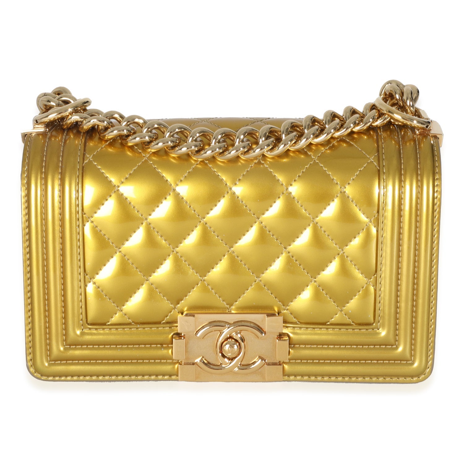 Chanel Small Patent Boy Bag