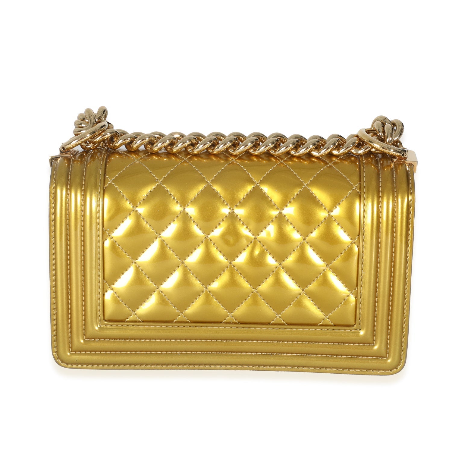 Chanel Small Patent Boy Bag