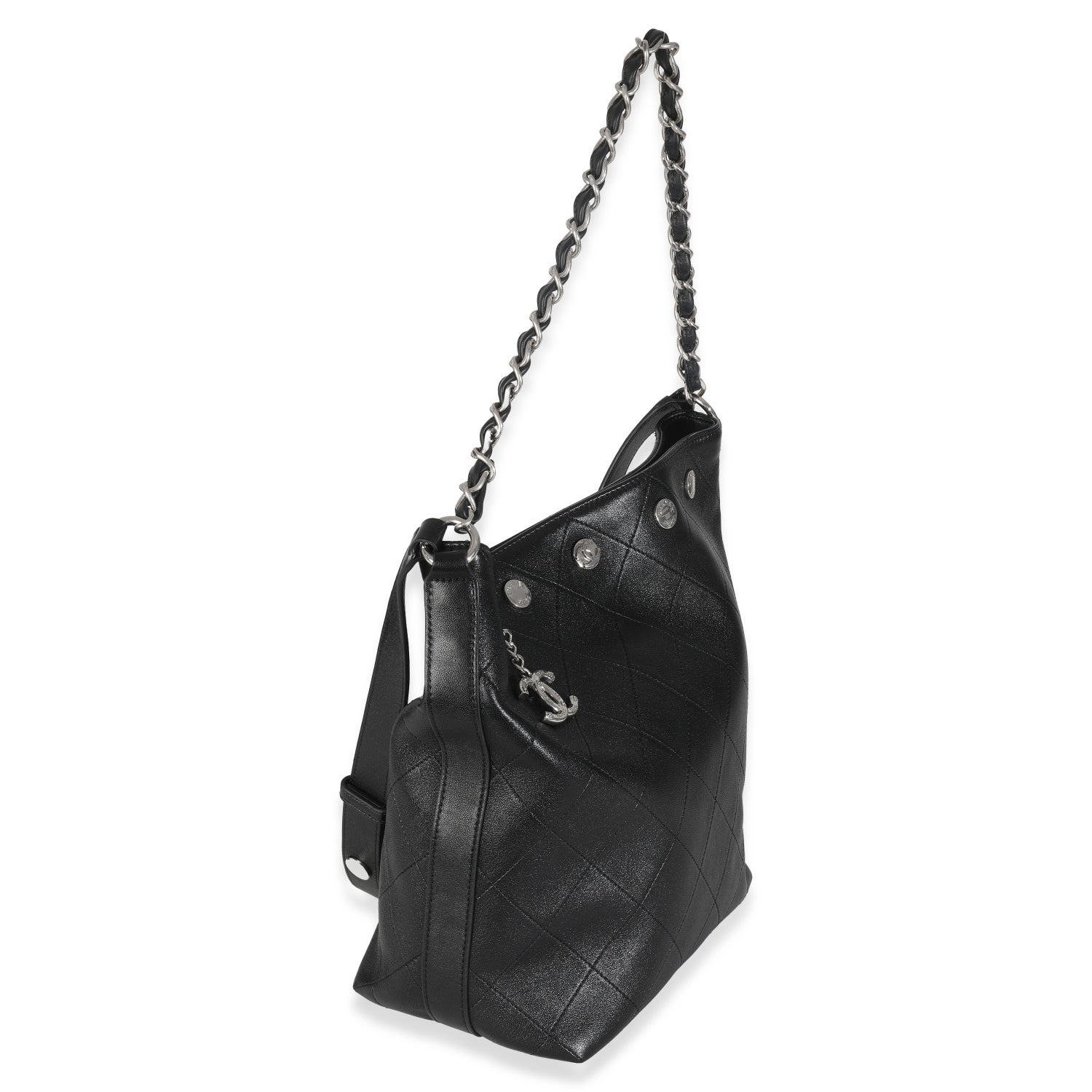 Chanel Large CC Button Bucket Bag