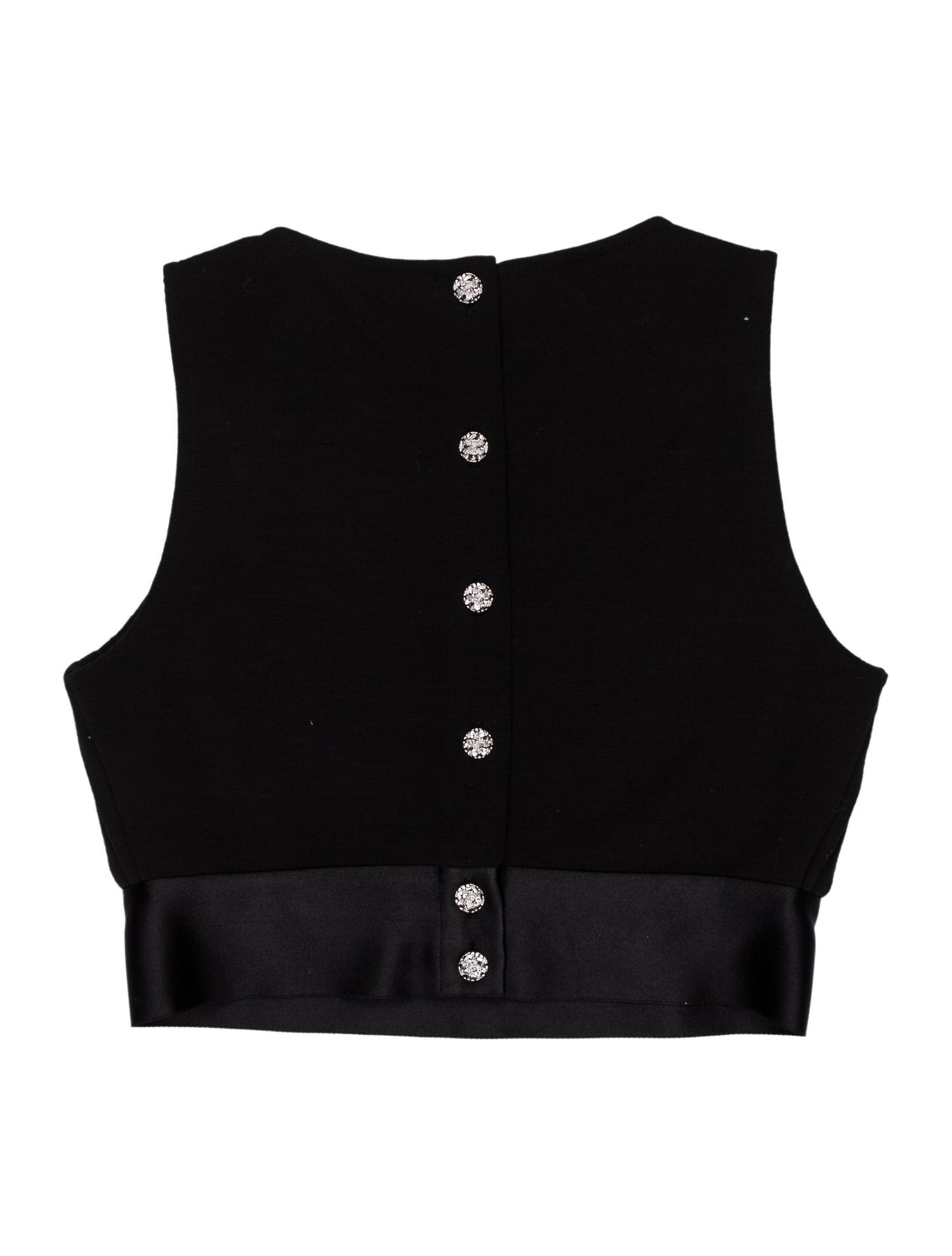 Chanel 2022 Strapless Crop Top