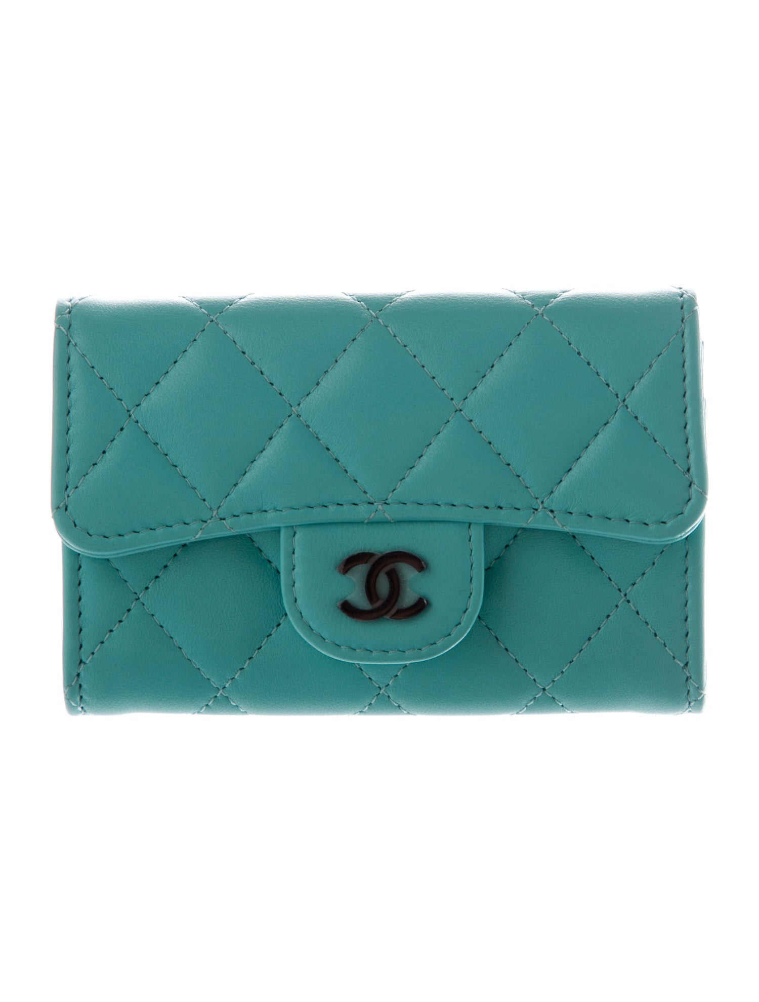 Chanel 2024 Interlocking CC Logo Compact Wallet w/ Tags