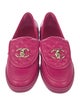 Chanel Interlocking CC Logo Leather Loafers