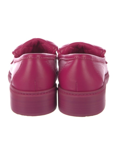 Chanel Interlocking CC Logo Leather Loafers