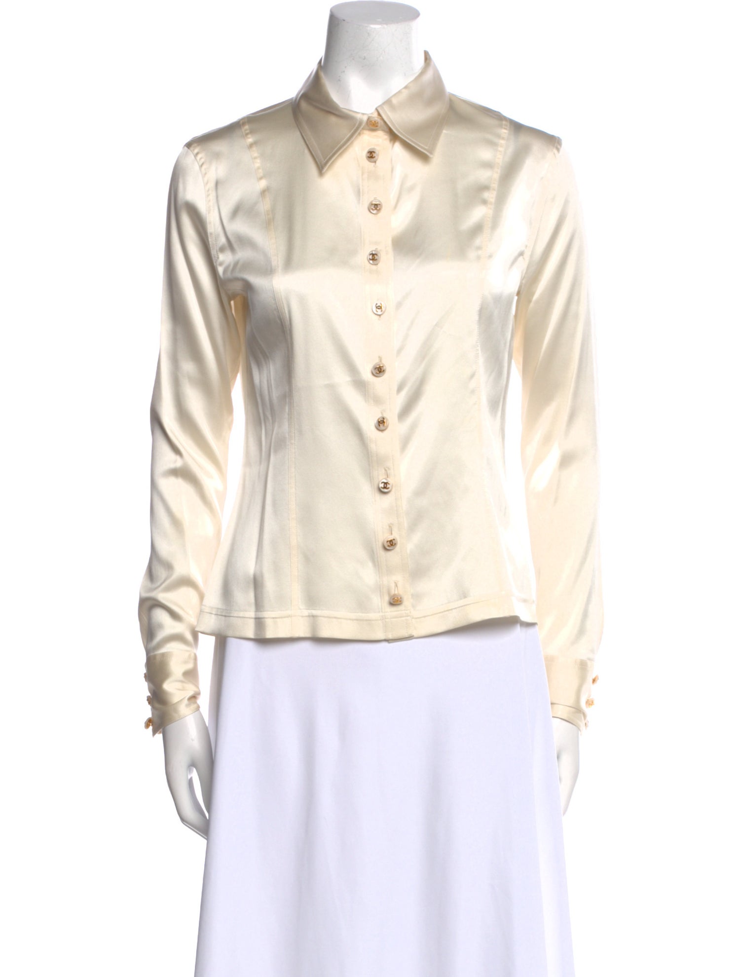 Chanel Vintage 1995 Button-Up Top