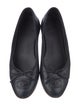 Chanel Interlocking CC Logo Leather Flats
