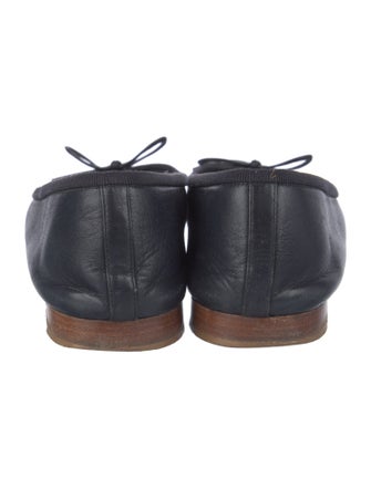 Chanel Interlocking CC Logo Leather Flats