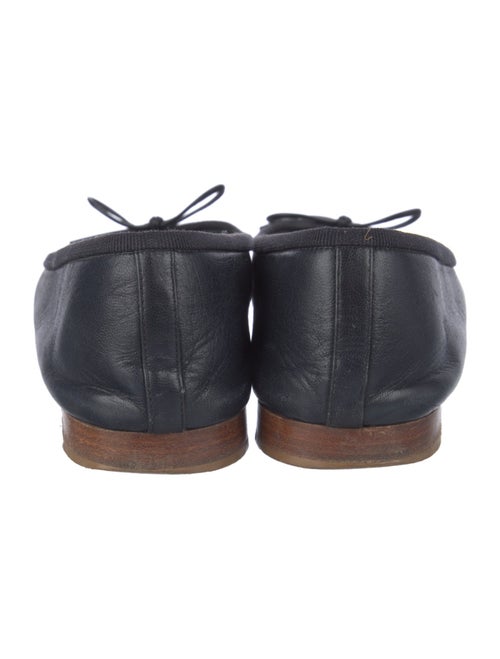 Chanel Interlocking CC Logo Leather Flats