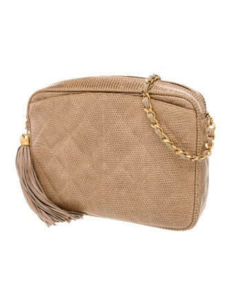 Chanel Lizard Tassel Camera Bag