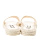 Chanel 2023 Interlocking CC Logo Espadrilles