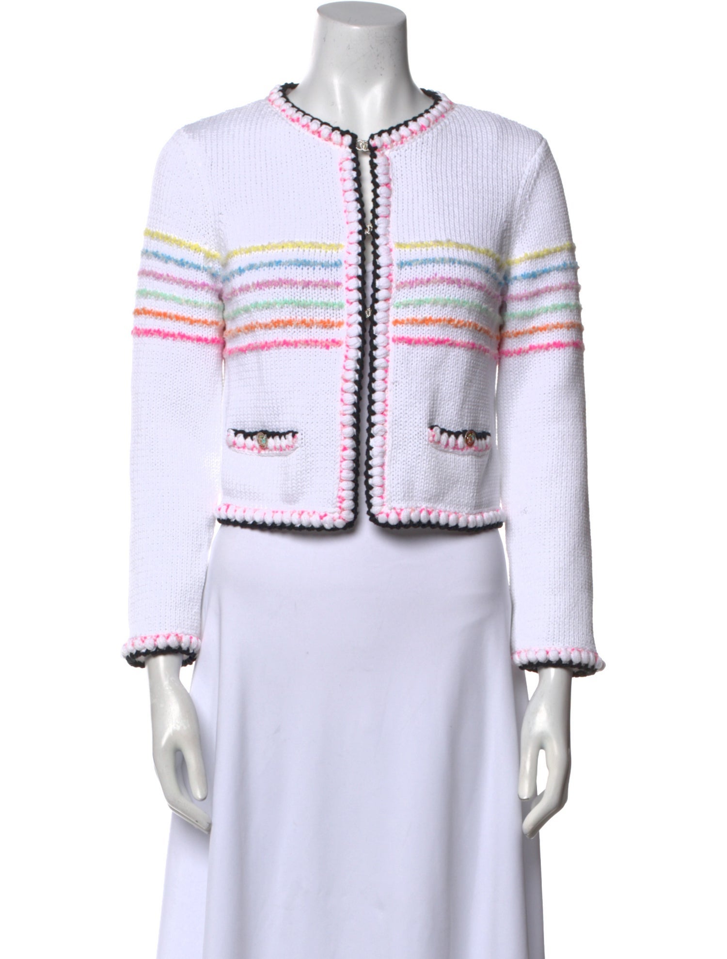 Chanel 2024 Colorblock Pattern Sweater