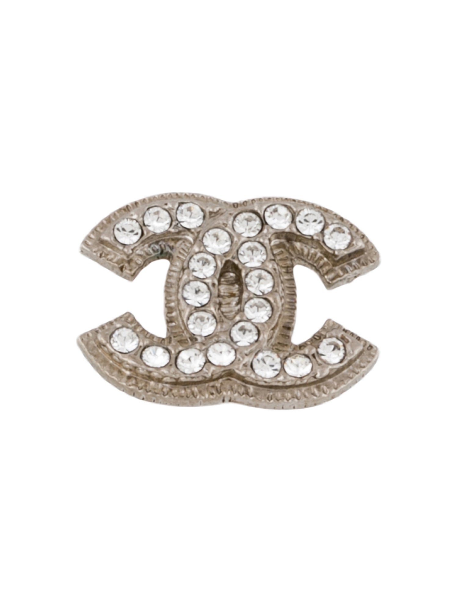 Chanel Strass CC Single Stud Earring