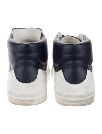 Chanel Interlocking CC Logo Leather Sneakers