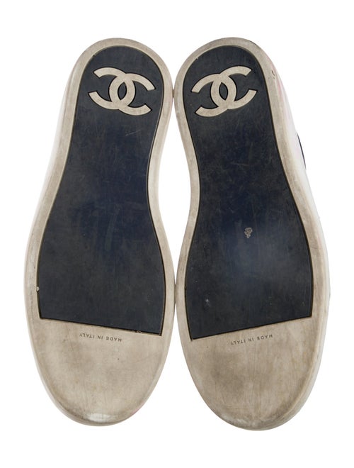 Chanel Interlocking CC Logo Leather Sneakers
