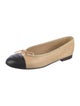 Chanel Interlocking CC Logo Lambskin Ballet Flats