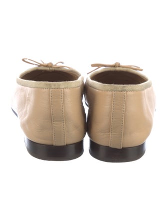 Chanel Interlocking CC Logo Lambskin Ballet Flats