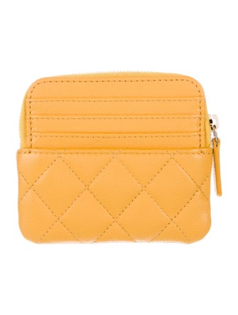 Chanel Card Holder Interlocking CC Logo Wallet