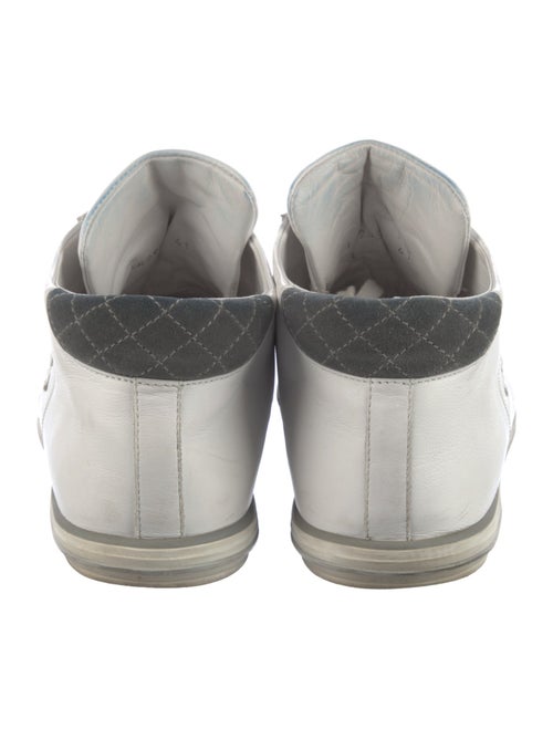 Chanel Interlocking CC Logo Leather Sneakers