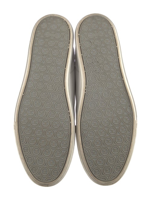 Chanel Interlocking CC Logo Leather Sneakers