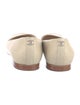 Chanel Interlocking CC Logo Leather Ballet Flats