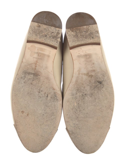 Chanel Interlocking CC Logo Leather Ballet Flats