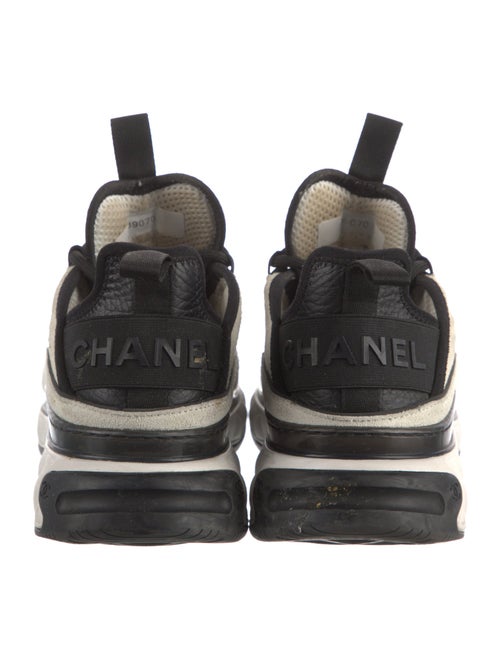Chanel Interlocking CC Logo Suede Sneakers