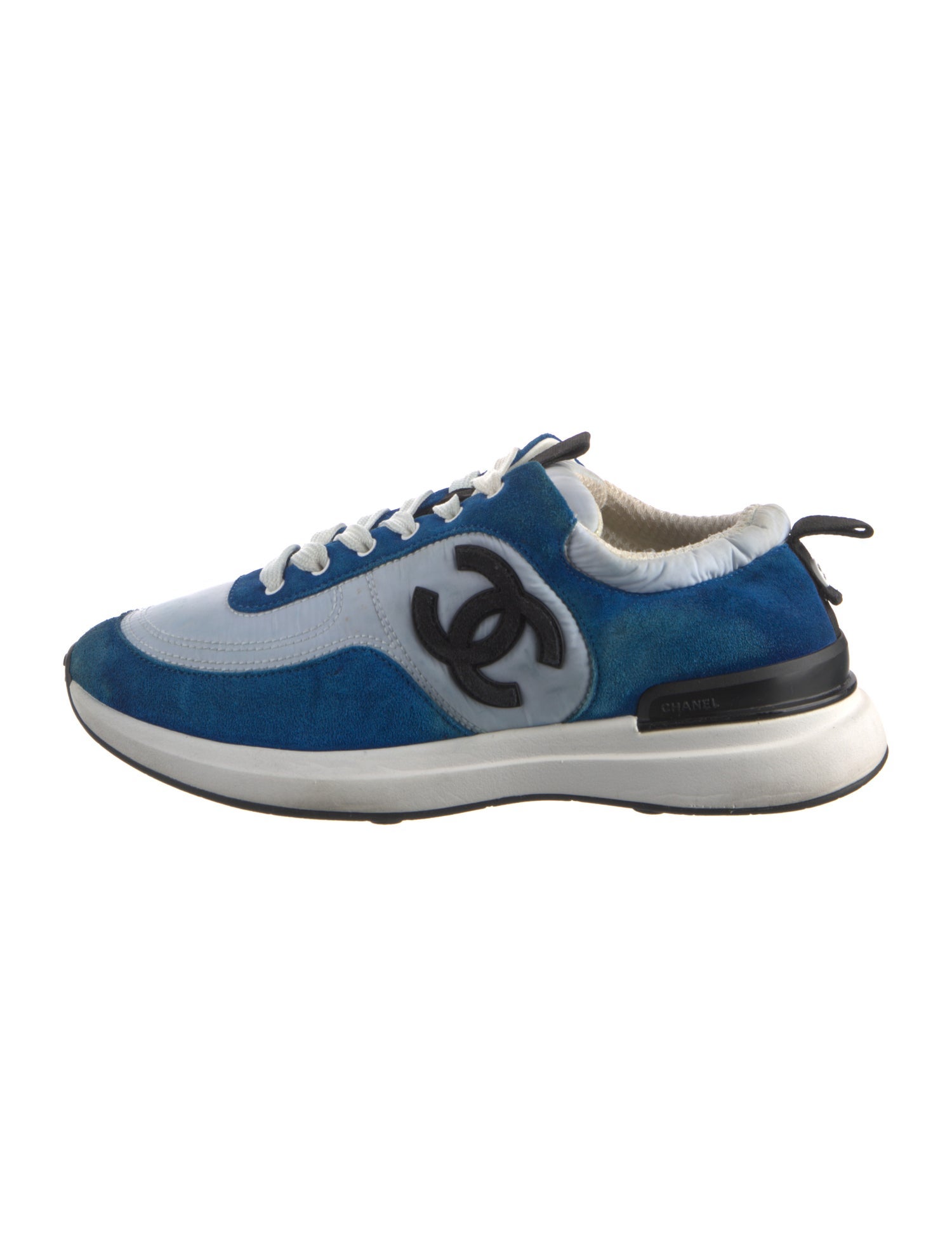 Chanel Interlocking CC Logo Nylon Sneakers