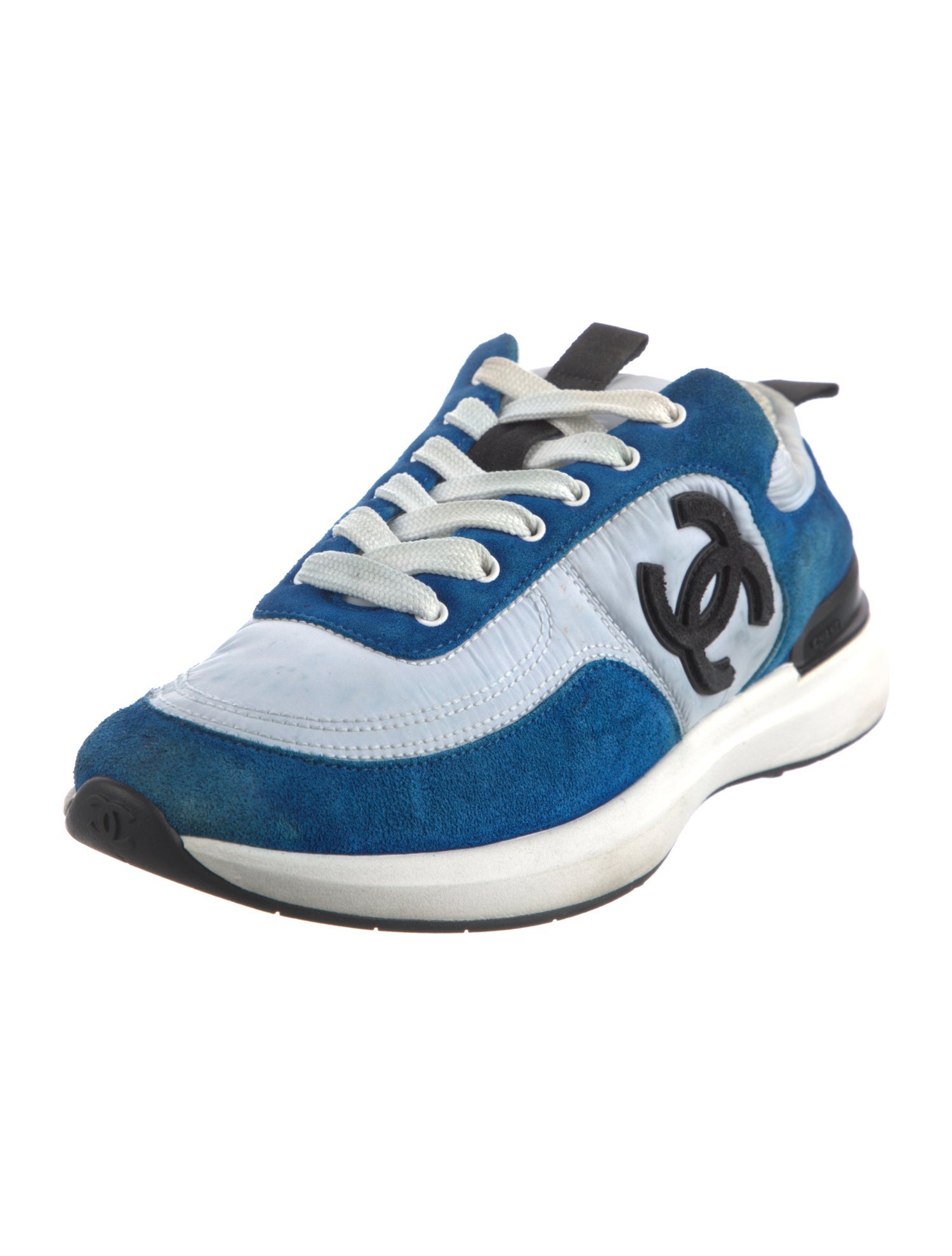 Chanel Interlocking CC Logo Nylon Sneakers