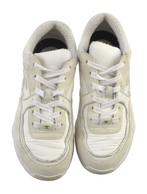 Chanel Interlocking CC Logo Suede Chunky Sneakers