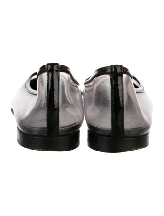 Chanel Interlocking CC Logo PVC Ballet Flats