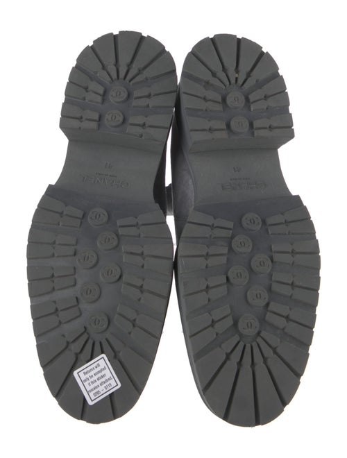 Chanel Interlocking CC Logo Suede Chelsea Boots