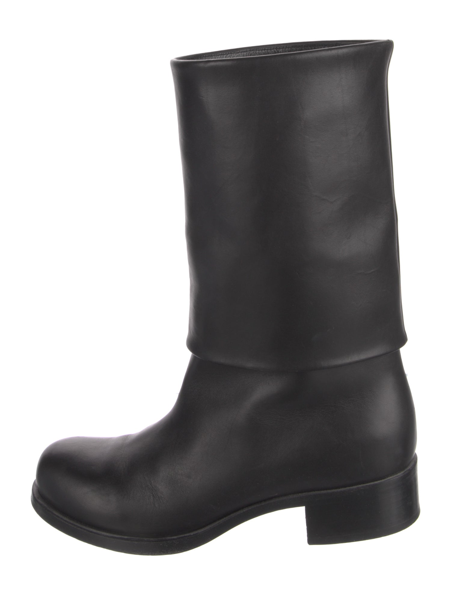 Chanel Interlocking CC Logo Leather Boots