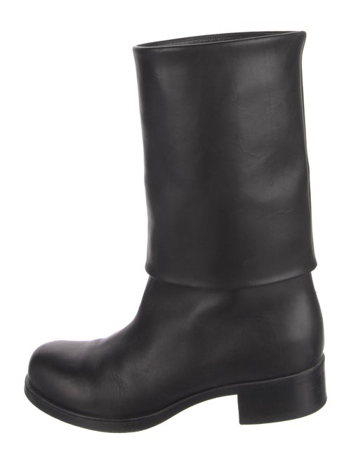 Chanel Interlocking CC Logo Leather Boots