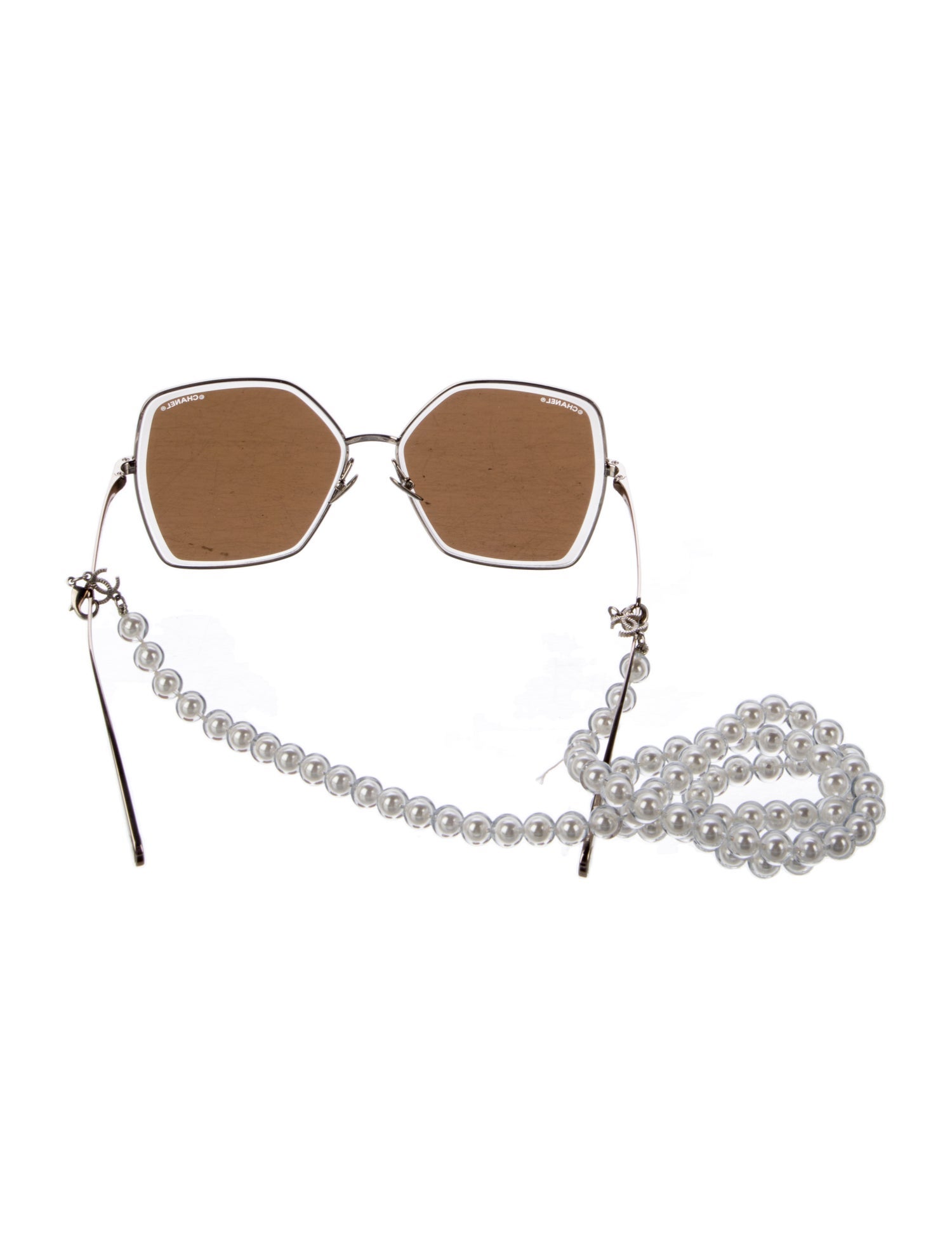Chanel Interlocking CC Logo Square Sunglasses