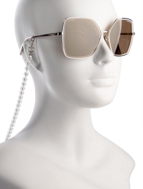 Chanel Interlocking CC Logo Square Sunglasses