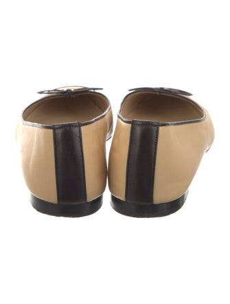 Chanel 2014 Interlocking CC Logo Ballet Flats