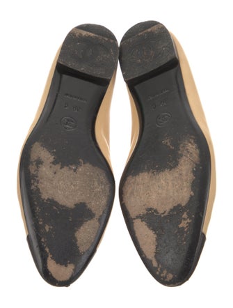 Chanel 2014 Interlocking CC Logo Ballet Flats