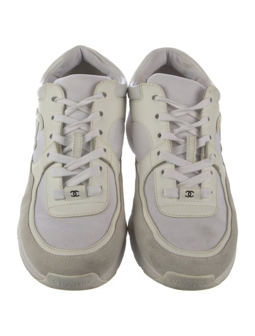 Chanel Interlocking CC Logo Leather Chunky Sneakers