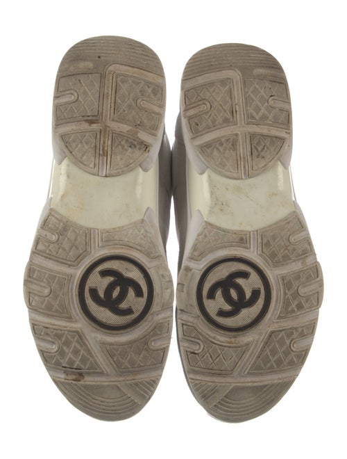 Chanel Interlocking CC Logo Leather Chunky Sneakers