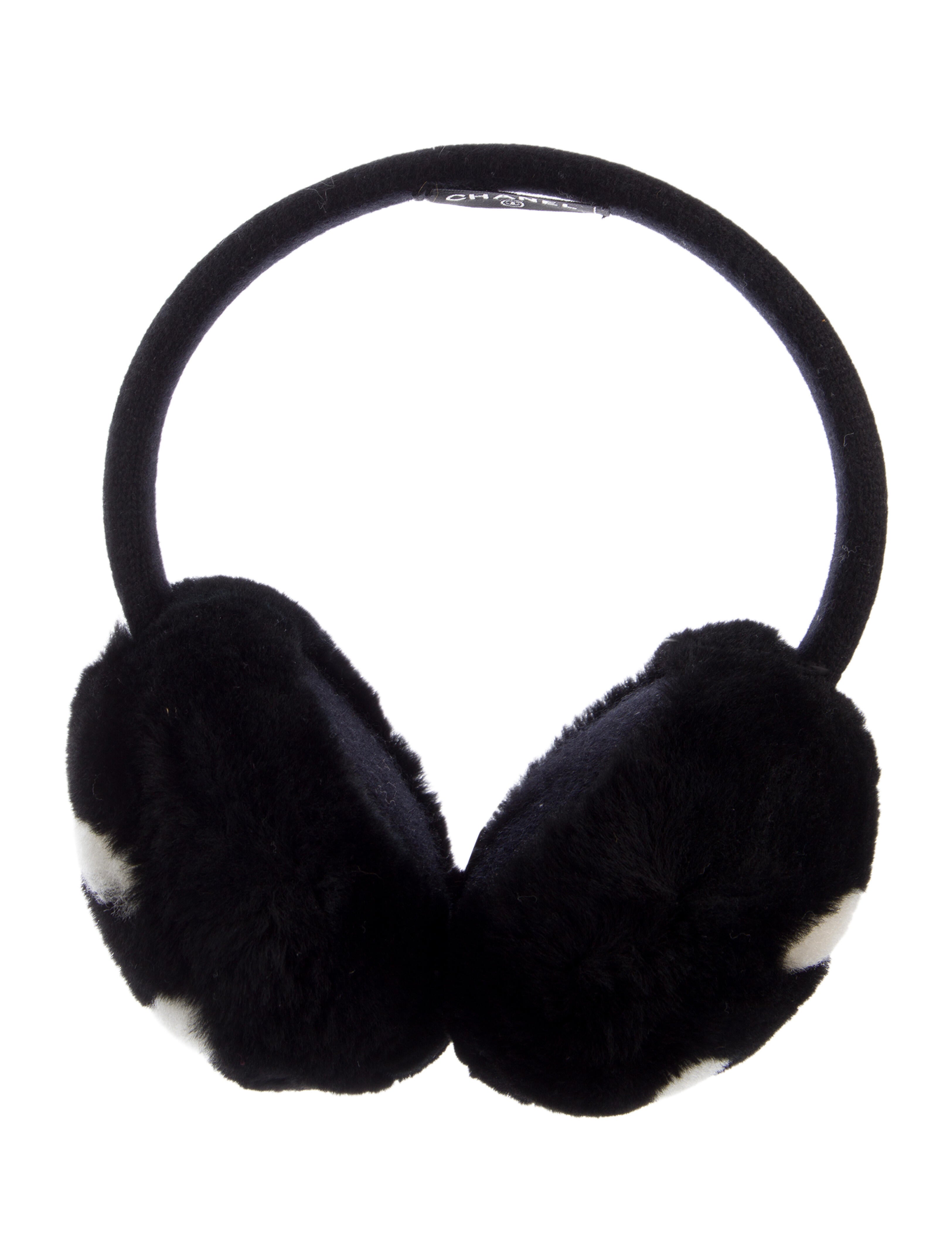 Chanel Shearling & Cashmere CC Earmuffs