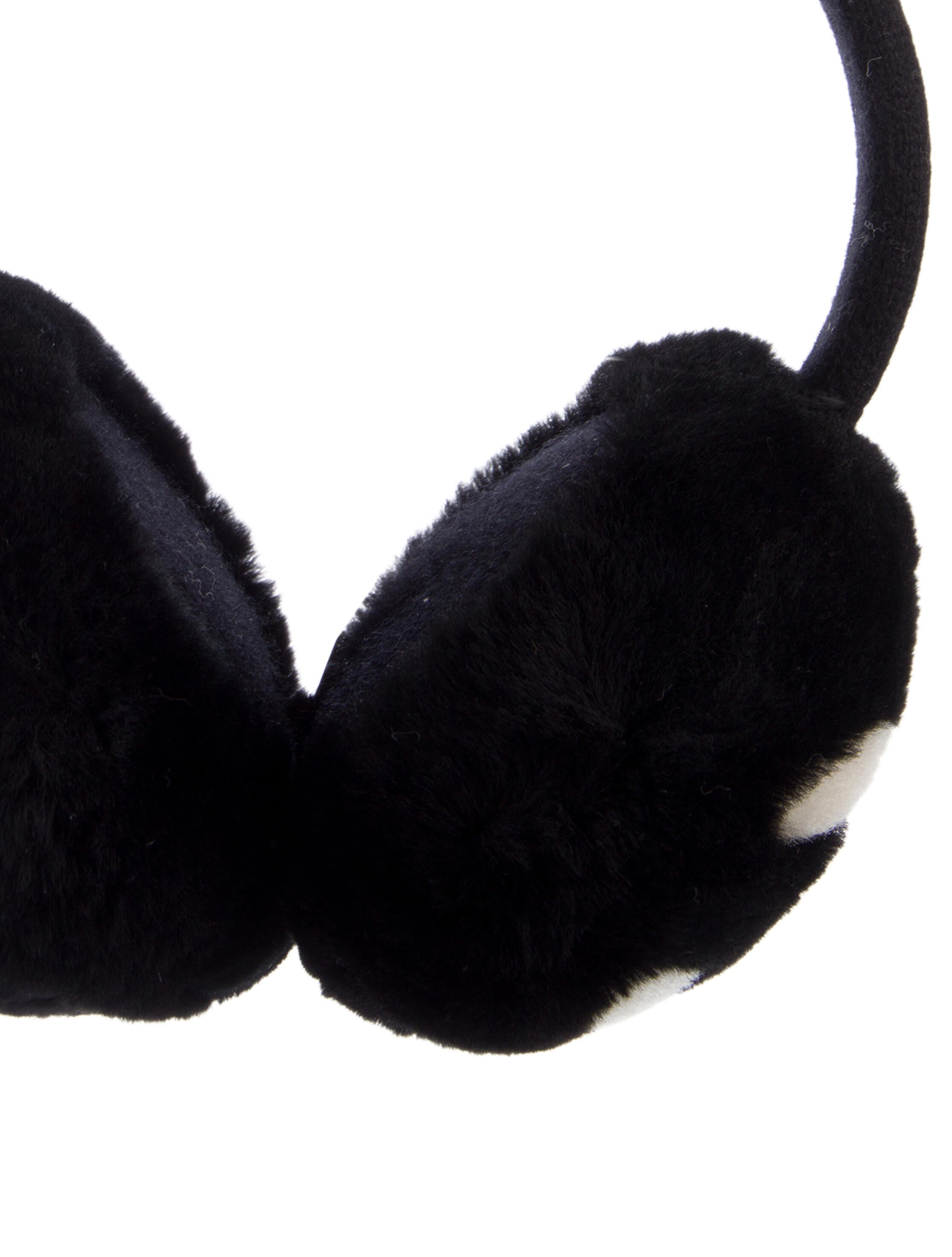 Chanel Shearling & Cashmere CC Earmuffs