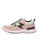 Chanel Interlocking CC Logo Suede Sneakers